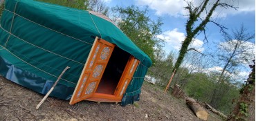 Yurt rental on the edge of...