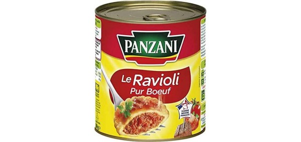unusual night Ile de France: Panzani pure beef ravioli 800g